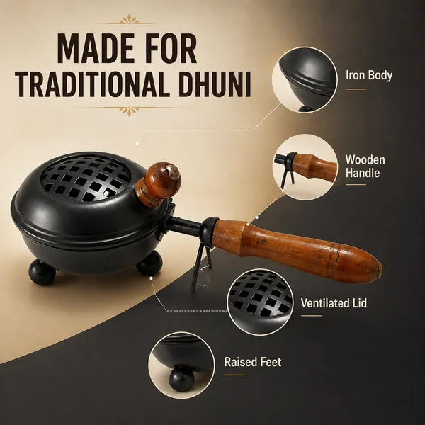 DreamKraft_Charcoal_Incense_Burner_with_Wooden_Handle,_3.25_Inch
