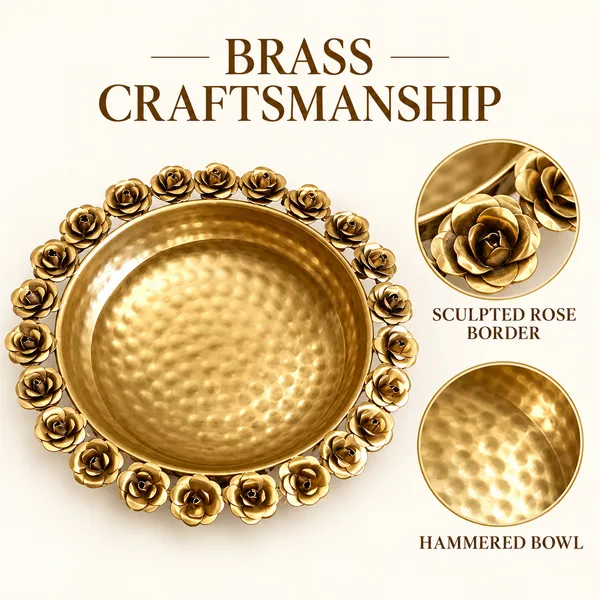 DreamKraft_Metal_Rose_Urli_Decorative_Bowl,_Gold