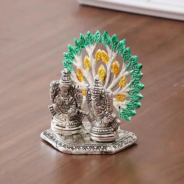 Silver_Finish_Divine_Mini_Ganesh_Lakshmi_Statue_Intricately_Designed__Spiritual_Showpiece__(10_x_8_x_10_cm)