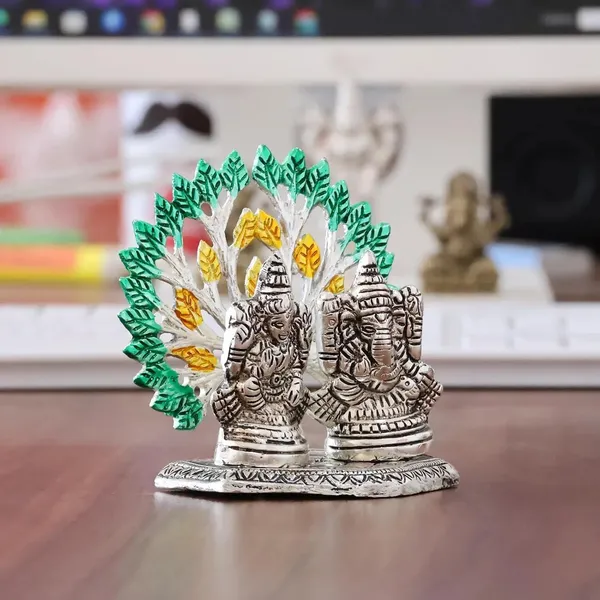 Silver_Finish_Divine_Mini_Ganesh_Lakshmi_Statue_Intricately_Designed__Spiritual_Showpiece__(10_x_8_x_10_cm)