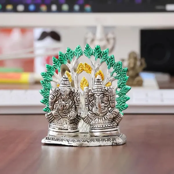 Silver_Finish_Divine_Mini_Ganesh_Lakshmi_Statue_Intricately_Designed__Spiritual_Showpiece__(10_x_8_x_10_cm)