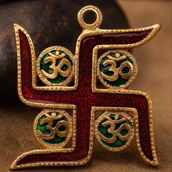 DreamKraft_Metal_Swastik_Om_Wall_Hanging,_Multicolour