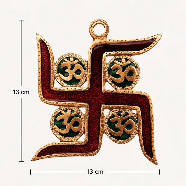 DreamKraft_Metal_Swastik_Om_Wall_Hanging,_Multicolour