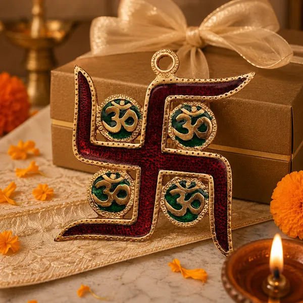 DreamKraft_Metal_Swastik_Om_Wall_Hanging,_Multicolour