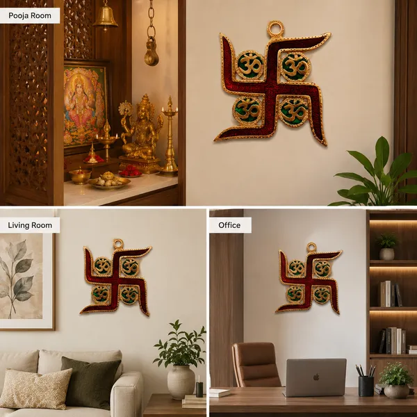 DreamKraft_Metal_Swastik_Om_Wall_Hanging,_Multicolour