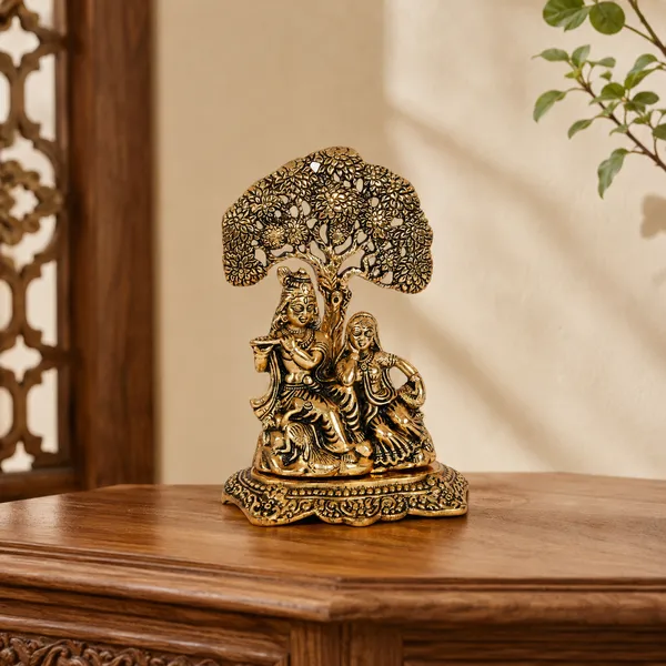 Metal_Gold_Plated_with_Antique_Finish_Radha_Krishna_Idol_Showpiece-_Golden,_Standard
