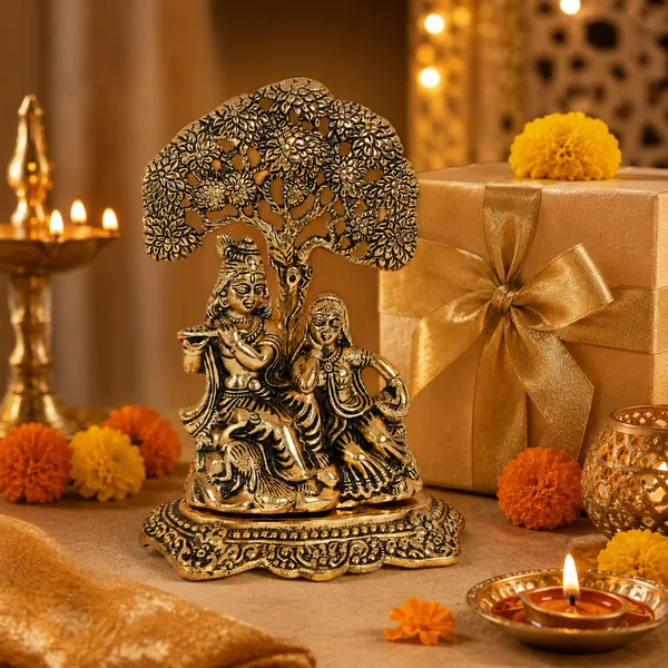 Metal_Gold_Plated_with_Antique_Finish_Radha_Krishna_Idol_Showpiece-_Golden,_Standard