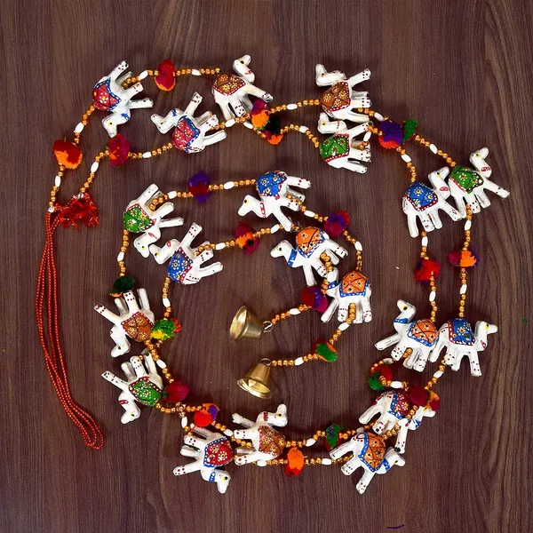 _'Rajasthani'_Camel_Door_Hangings_(160_cm_,_White)_-_Set_of_2