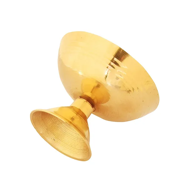 DreamKraft_Brass_Chandramukhi_Diya_Oil_Lamp,_Gold_Colour