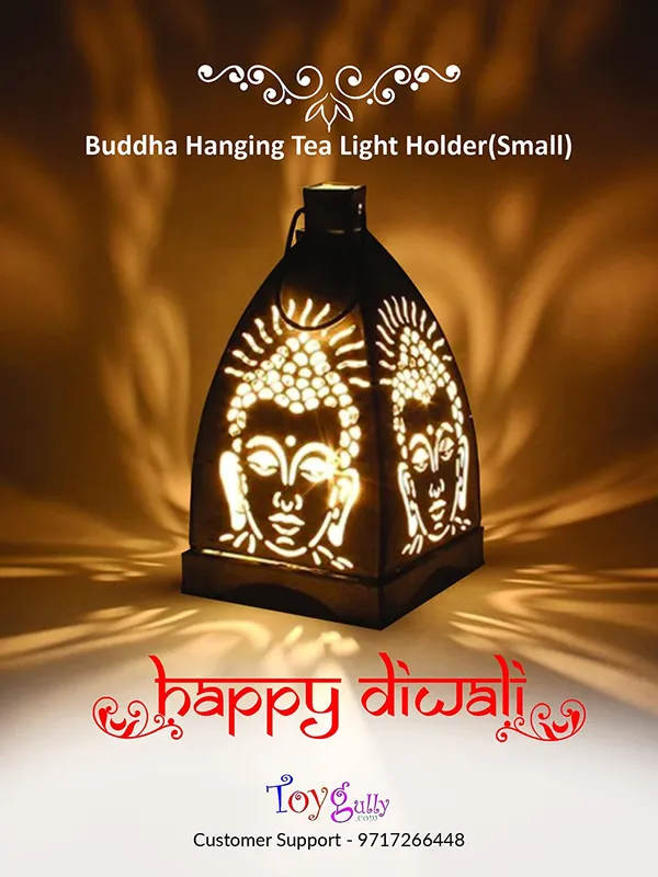 Toygully_Metal_Buddha_Hanging_Tea_Light_Holder,_Pack_of_1