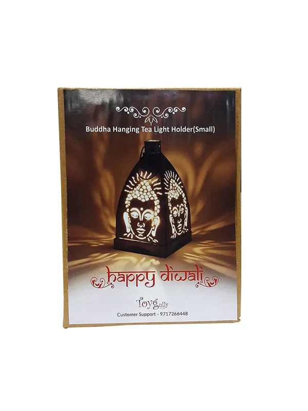 Toygully_Metal_Buddha_Hanging_Tea_Light_Holder,_Pack_of_1