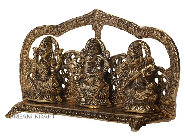 Metal_Gold_Plated_Lakshmi_Saraswati_Ganesh_for_Puja_and_Festive_Decoration