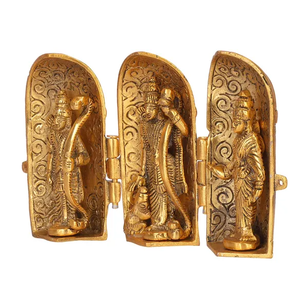 DreamKraft_Folding_Ram_Darbar_Metal_Showpiece,_Gold_Colour