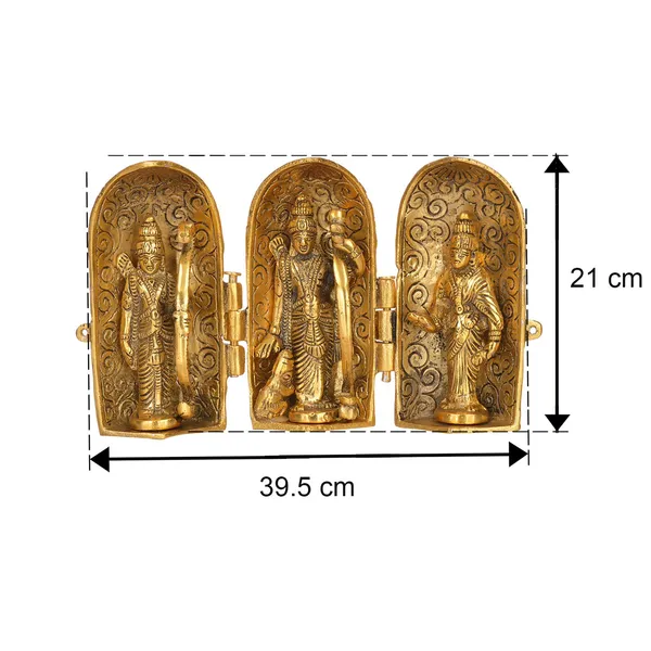 DreamKraft_Folding_Ram_Darbar_Metal_Showpiece,_Gold_Colour