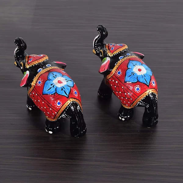 Paper_Mache_Handcrafted_Set_of_2_Elephant_Showpiece_for_Home_Decor_and_Gift_Purpose