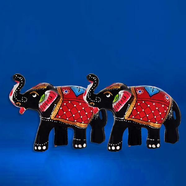 Paper_Mache_Handcrafted_Set_of_2_Elephant_Showpiece_for_Home_Decor_and_Gift_Purpose