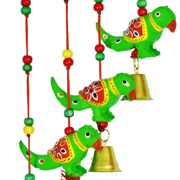 DreamKraft_Parrot_Bell_Wind_Chime,_Multicolour,_33_Inches_Overall_Length
