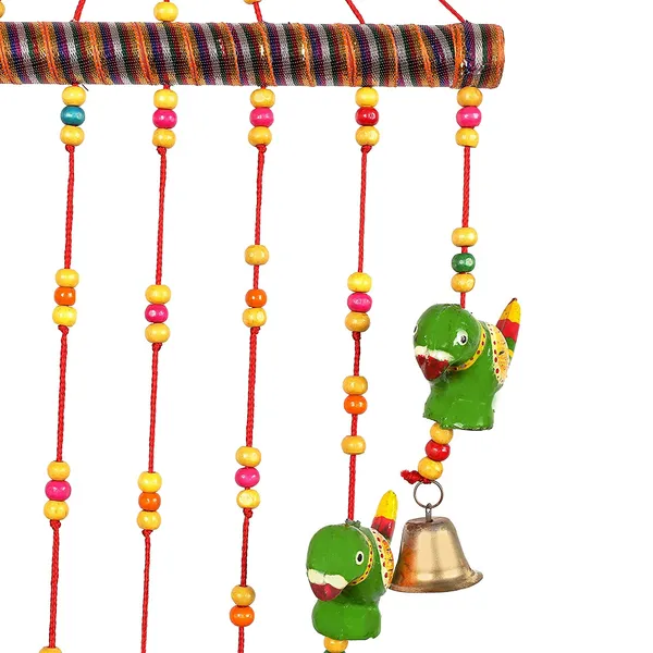 DreamKraft_Parrot_Bell_Wind_Chime,_Multicolour,_33_Inches_Overall_Length