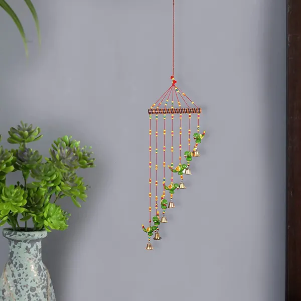 DreamKraft_Parrot_Bell_Wind_Chime,_Multicolour,_33_Inches_Overall_Length