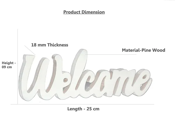 Wooden_Welcome_Letter_For_Decoration_(Size_25x2x9)