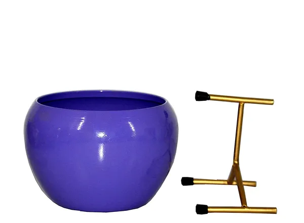DreamKraft_Metal_Planter_with_Stand,_Purple,_16_cm