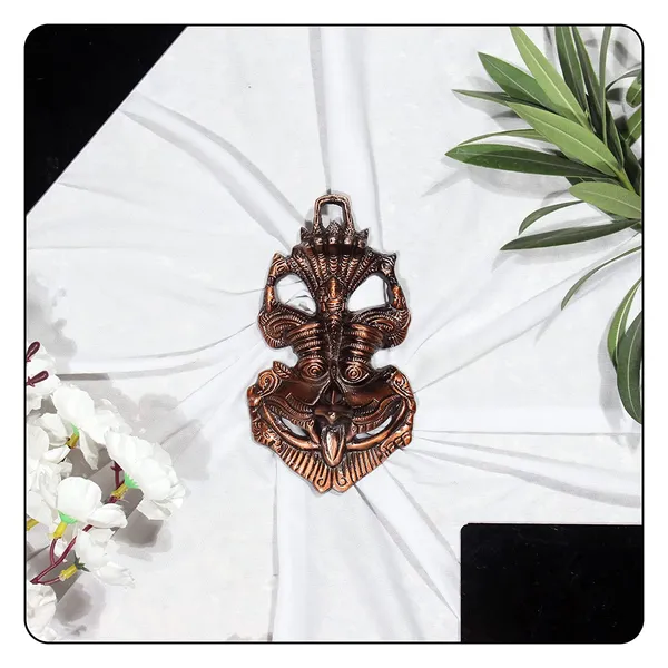 White_Metal_Wall_Mounted_Nazar_Battu_Suraksha_Kawach_Evil_Eye_Protector_Home_&_Office_Entrance_(Grey_-_16.5_x_3_x_9.5_cm)