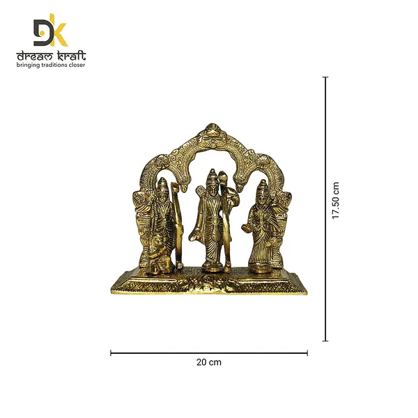 DreamKraft_Ram_Darbar_White-Metal_Showpiece,_Gold_Colour,_17.5_cm_High
