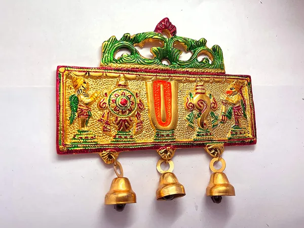 DreamKraft_Metal_Tirupati_Balaji_Symbol_Wall_Hanging,_Multicolour