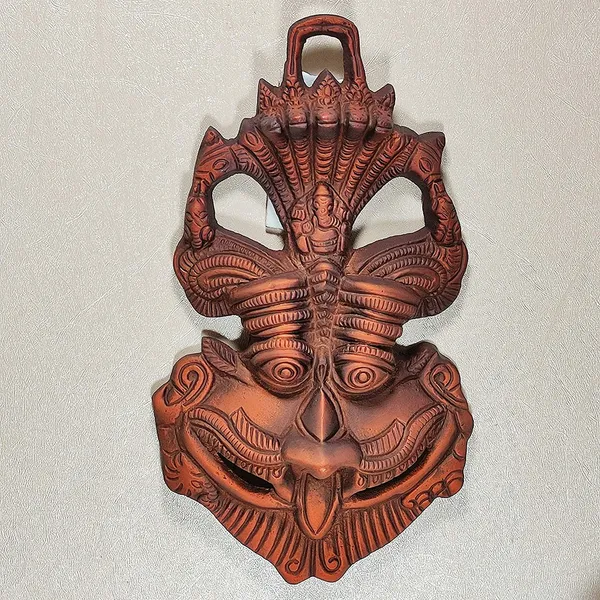 DreamKraft_Brass_Nazar_Battu_Wall_Mask,_Copper_Finish
