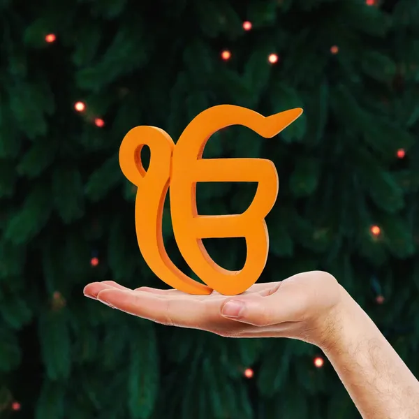 DreamKraft_Ik_Onkar_Word_Showpiece,_Orange