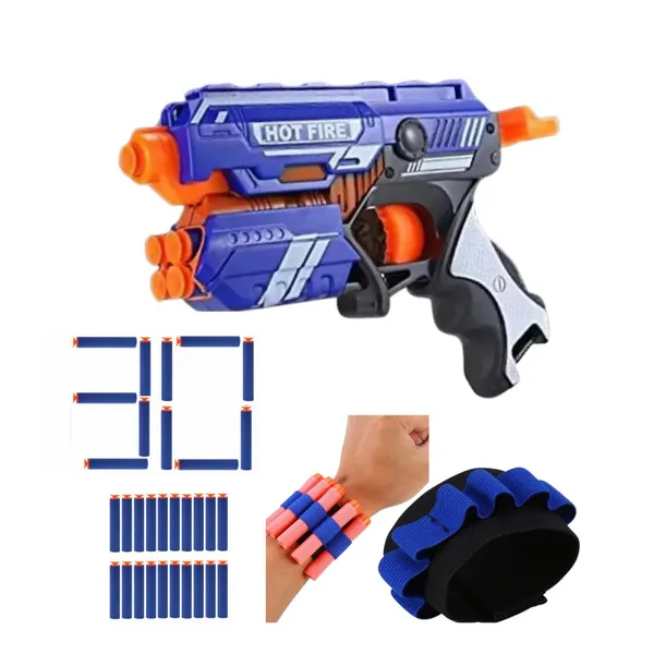 Sharp_Soft_Blaster_Manual_Soft_Bullet_Shooting_Gun_Toy_&_10_Soft_Foam_Bullets_with_1_Hand_Strap_for_Darts_&_20_Pcs_Extra_Dart_Bullets