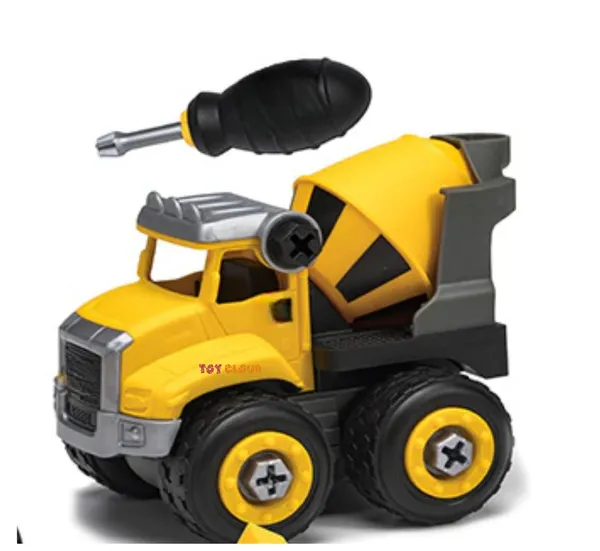 DIY_Do_It_Yourself_Construction_Vehicle_Play_Cement_Mixer_Truck_with_Screwdriver,_Unbreakable_Plastic_Assembly_STEM_Learning_Toy