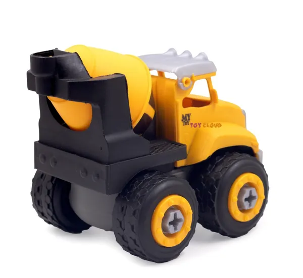 DIY_Do_It_Yourself_Construction_Vehicle_Play_Cement_Mixer_Truck_with_Screwdriver,_Unbreakable_Plastic_Assembly_STEM_Learning_Toy