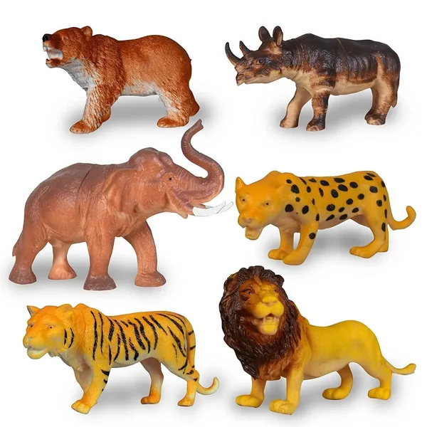 Toy_Cloud_Happy_Animal_World_Set_of_6_Pcs,_Big_Size_Realistic_Wild_Animals_Figures,_Set_of_6_Wild_Animals_Set,_Birthday_Return_Gifts_for_Kids_(Multicolor)