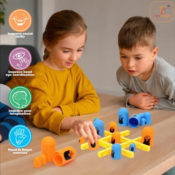 Toy_Cloud_Tic_Tac_Toe_Gobble_Game_for_Kids_&_Adults_-_Colorful_Blue_&_Orange_Cartoon_Character_Pieces_with_Durable_Yellow_Grid_Board_-_Fun_Family_Strategy_Toy