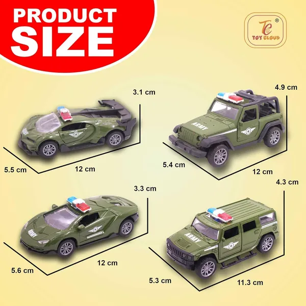 Toy_Cloud_1:32_Scaled_Die-Cast_Metal_Car_Set_Combo_of_4_Pcs,_Army_Vehicle_Collection_-_High-Detail_Miniature_Models_of_Sports_Car,_Jeep,_Supercar_&_SUV_-_Perfect_for_Collectors_and_Kids_-_Durable,_Realistic_Toy_Cars_for_Display_and_Play