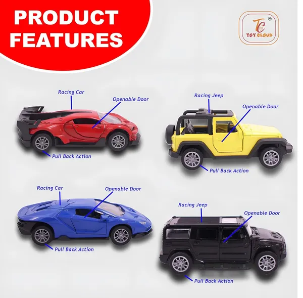 Toy_Cloud_1:32_Scaled_Die-Cast_Metal_Car_Set_Combo_of_4_Pcs,_Metallic_Colors_Race_Edition_Car_Collection_-_High-Detail_Miniature_Models_of_Red_Sports_Car,_Yellow_Jeep,_Blue_Supercar,_and_Black_SUV_-_Perfect_for_Collectors_and_Kids_-_Durable,_Realistic_Toy_Cars_for_Display_and_Play