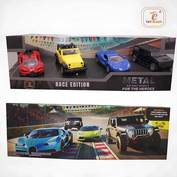 Toy_Cloud_1:32_Scaled_Die-Cast_Metal_Car_Set_Combo_of_4_Pcs,_Metallic_Colors_Race_Edition_Car_Collection_-_High-Detail_Miniature_Models_of_Red_Sports_Car,_Yellow_Jeep,_Blue_Supercar,_and_Black_SUV_-_Perfect_for_Collectors_and_Kids_-_Durable,_Realistic_Toy_Cars_for_Display_and_Play
