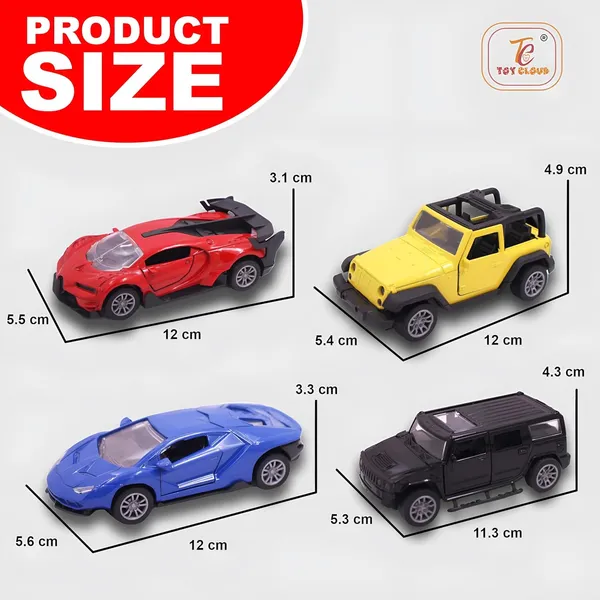 Toy_Cloud_1:32_Scaled_Die-Cast_Metal_Car_Set_Combo_of_4_Pcs,_Metallic_Colors_Race_Edition_Car_Collection_-_High-Detail_Miniature_Models_of_Red_Sports_Car,_Yellow_Jeep,_Blue_Supercar,_and_Black_SUV_-_Perfect_for_Collectors_and_Kids_-_Durable,_Realistic_Toy_Cars_for_Display_and_Play