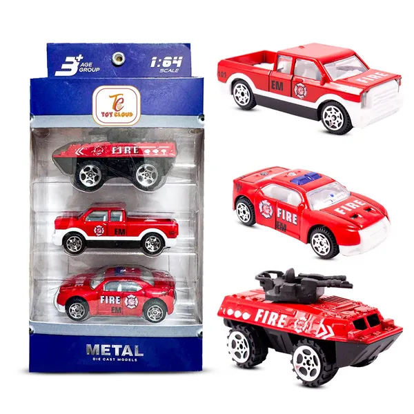 Toy_Cloud_Free_Wheel_Die-Cast_Metal_Fire_Rescue_Vehicle_Set_of_3,_1:64_Scale__Model_Vehicles_Toys_(Armored_Truck,_Pick-Up_Truck,_and_Sports_Car)