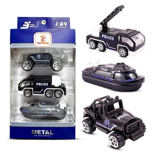 Toy_Cloud_Free_Wheel_Die-Cast_Metal_Police_Vehicle_Set_of_3,_1:64_Scale__Model_Vehicles_Toys_(Off-Road_Jeep,_Hovercraft,_and_Ladder_Truck)