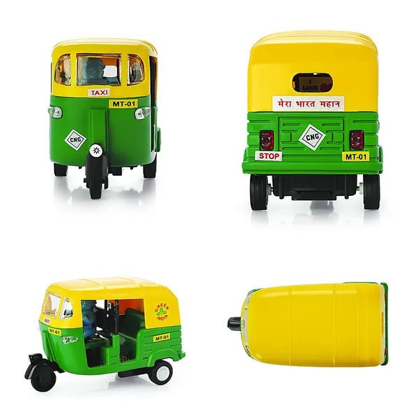 Pull_Back_Toy_Mini_Auto_CNG,_Friction_Scooter_Car_Vehicle_Die_Cast_Scale_Model_Kid_Toy_Hobby_Plastic_Make_in_India