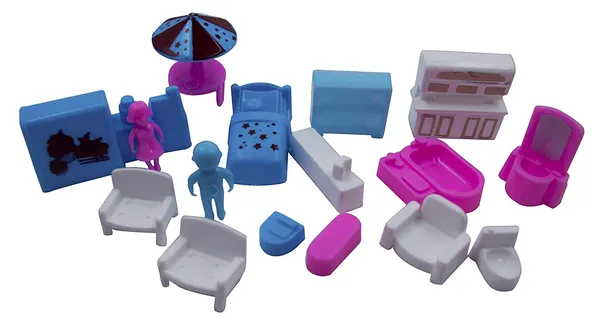 Portable_Funny_Girls_Doll_House_Play_Set_|_19Pcs_|_100%_Non-Toxic_BPA_Free_Plastic|_Big_Dream_House_Lovely_Classic_Shape_N_Design_Multicolour