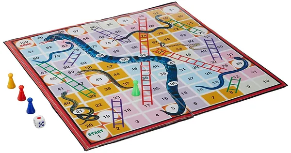 Magnetic_Ludo_Snakes_'n'_Ladders_Board_Game_for_Kids,Multicolor