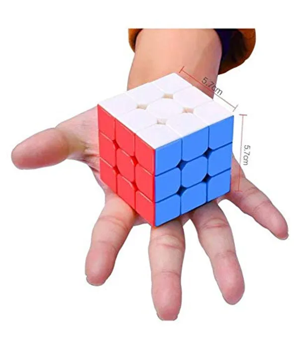 Speed_Cube_3_x_3_Sticker-Less_3_D_Cube_Puzzle_Game_for_Beginners_and_Professionals_-Multicolour