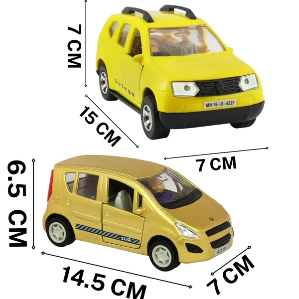 Pull_Back_Door_Opening_Duster+Ritz_CarCar_Model_Vehicle_Die_Cast_Toy_for_Kid_Hobby_Plastic_Make_in_India