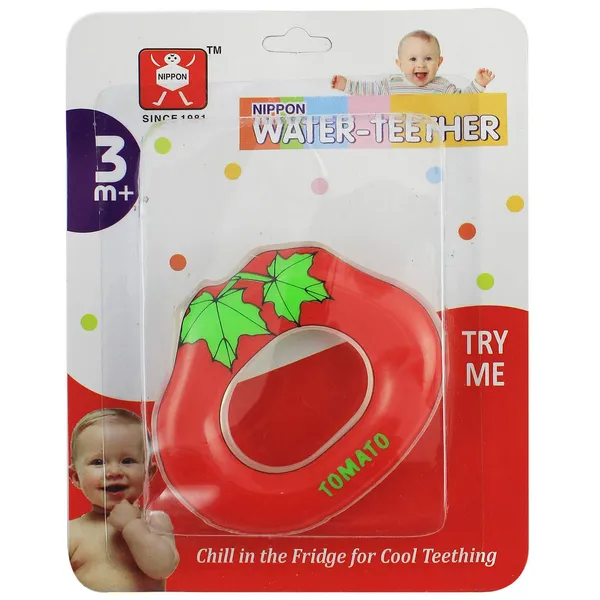 Nippon_Water_Teether_|_Smoothing_Soft_Chilled_Teether_for_Baby_|_BPA_Free_Soother_Cum_Toy_|_3+_Months_Babies_|_Tomato_Design_-_Multicolour