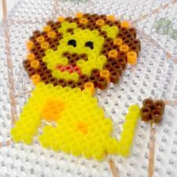 Plastic,_Beads_Pixels_Jungle_Safari_Fridge_Magnets_Badges_Making_Kit_for_Children_Creativity,_Multicolour,_Above_The_Age_of_5_Years