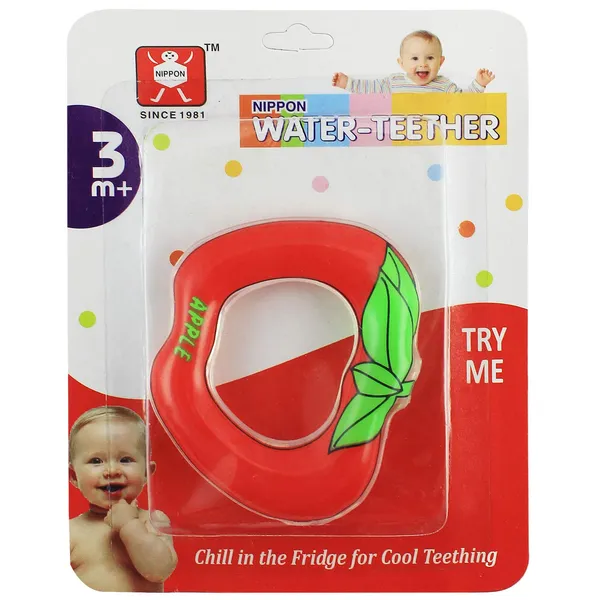 Nippon_Water_Teether_|_Smoothing_Soft_Chilled_Teether_for_Baby_|_BPA_Free_Soother_Cum_Toy_|_3+_Months_Babies_|_Apple_Design_-_Multi_Color