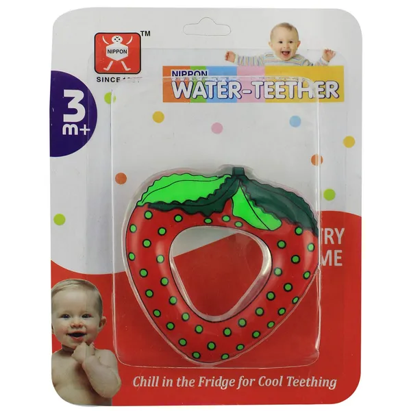 Nippon_Water_Teether_|_Smoothing_Soft_Chilled_Teether_for_Baby_|_BPA_Free_Soother_Cum_Toy_|_3+_Months_Babies_|_Strawberry_Design_-_Multi_Color